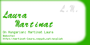 laura martinat business card